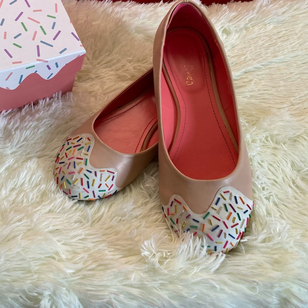 Shoe Bakery Jimmy flats Vanilla Scented size 10